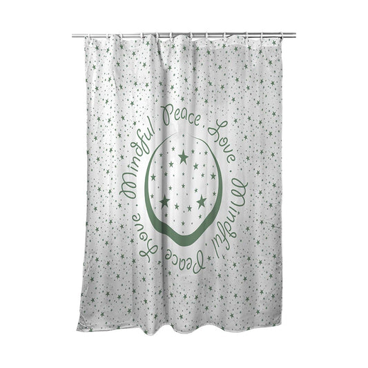 Shower Curtain Peace.Love.Mindful